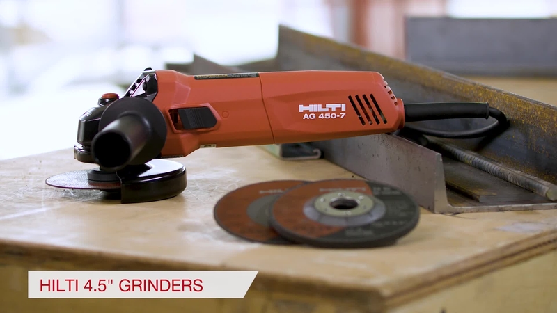 Vidéo produit des meuleuses d'angle filaires Hilti AG 450-7S et AG 450-7D en anglais