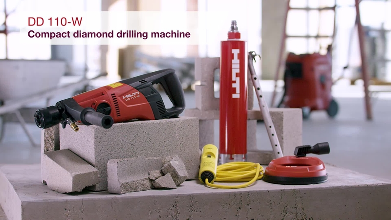 Vidéo produit de la perceuse diamant manuelle humide ou sec Hilti DD 110-W