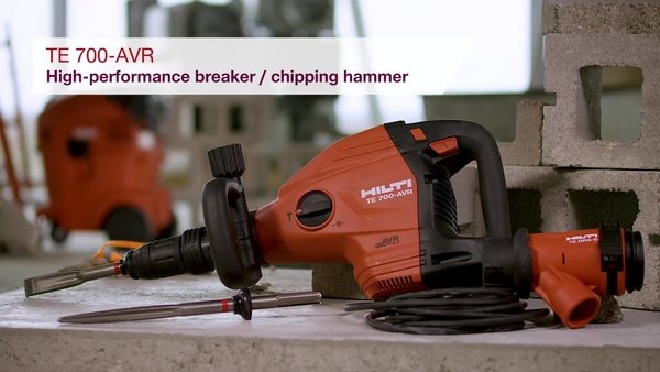 Product video of Hilti's breaker/chipping hammer TE 700-AVR 