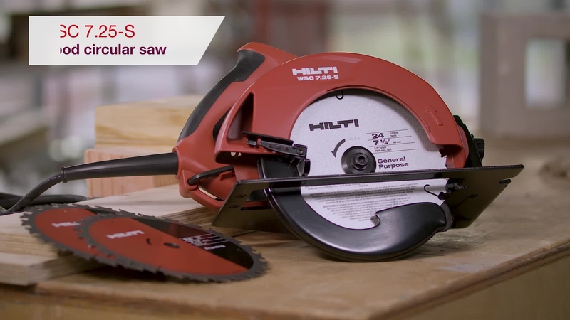 Product video of Hilti's circular saw WSC 7.25-S