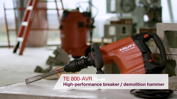 Product video of Hilti's breaker/demolition hammer TE 800-AVR 