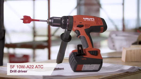 Product video of Hilti's cordless drill driver SF 10W-ATC 