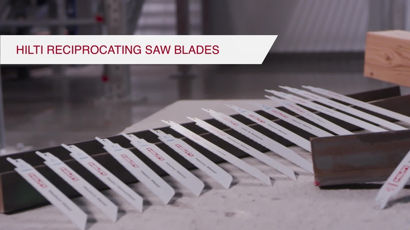 Product video of Hilti's ultimate wood metal reciprocating saw blade SRB WDX