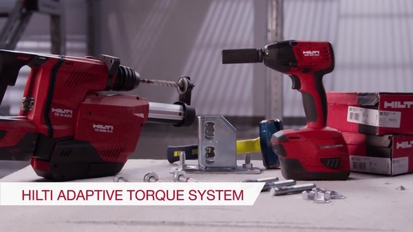 Product video of Hilti's cordless impact wrench SIW 6AT-A22 with adaptive torque module SI-AT-A22