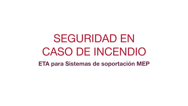 Explicación acerca de la importancia de los sistemas de soporte modulares resistentes a incendios para la evacuación segura de los edificios en caso de incendio.