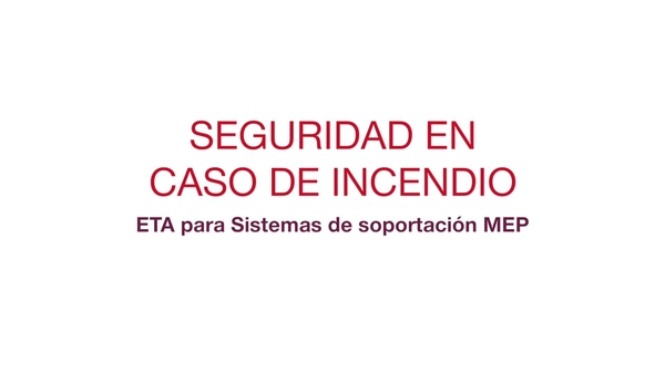 Explicación acerca de la importancia de los sistemas de soporte modulares resistentes a incendios para la evacuación segura de los edificios en caso de incendio.