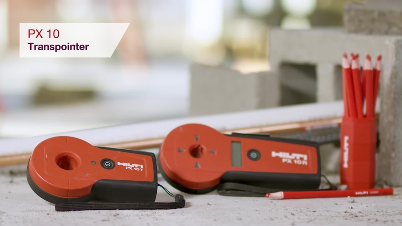 Product video of Hilti's PX 10 transpointer