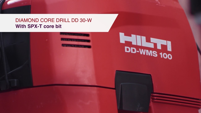 Product video of Hilti's diamond coring tool DD 30-W