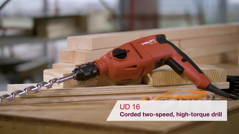 Product video of Hilti's drill driver for wood applications UD 16