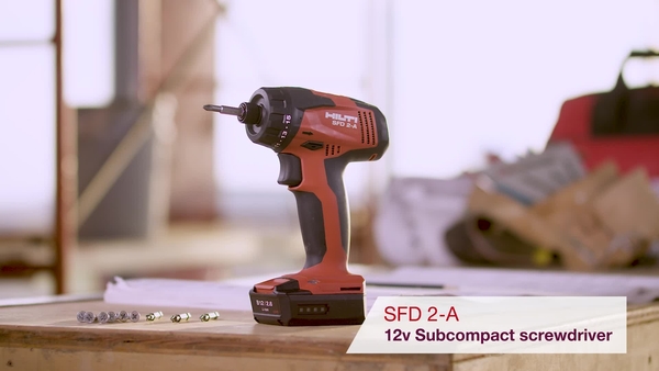 Product video of Hilti's cordless screwdriver SFD 2-A 