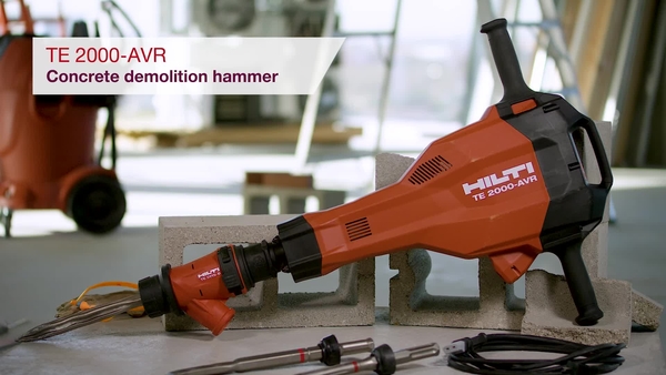 Product video of Hilti's demolition hammer TE 2000-AVR 