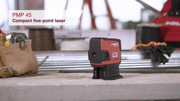 Product video of Hilti's five-point laser PMP 45 in English