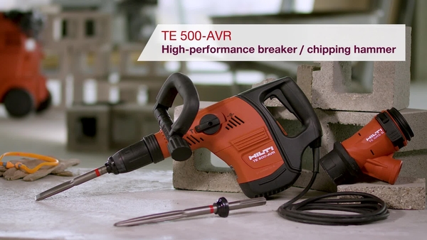 Product video of Hilti's breaker/chipping hammer TE 500-AVR 