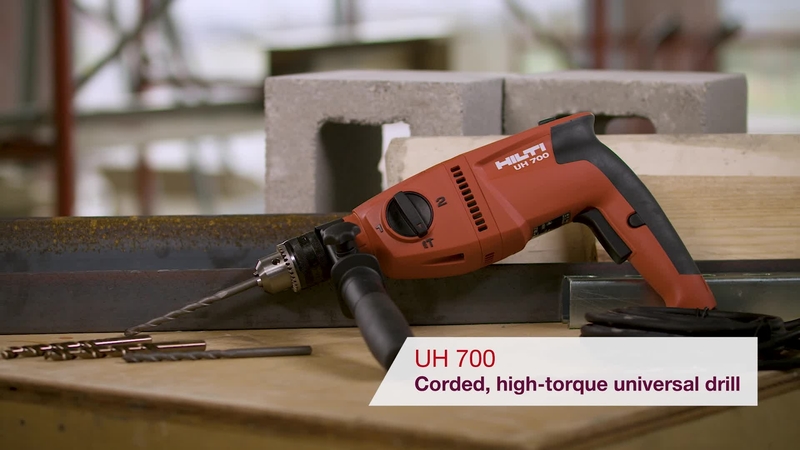 Product video of Hilti's hammer drill driver UH 700