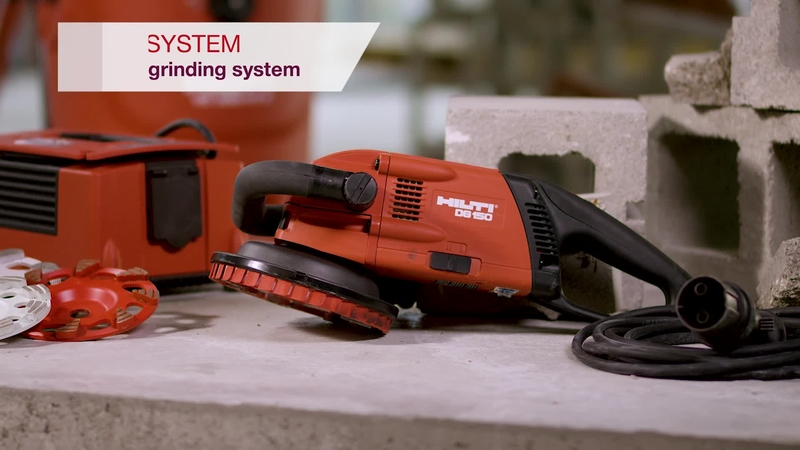 Product video of Hilti's diamond grinder DG 150