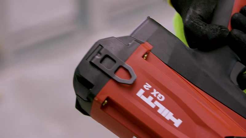 Product video of Hilti's gas-actuated fastening tool GX 2