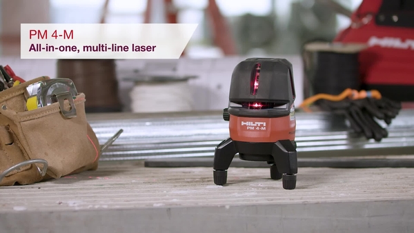 Product video of Hilti's PM 4-M multi-line laser