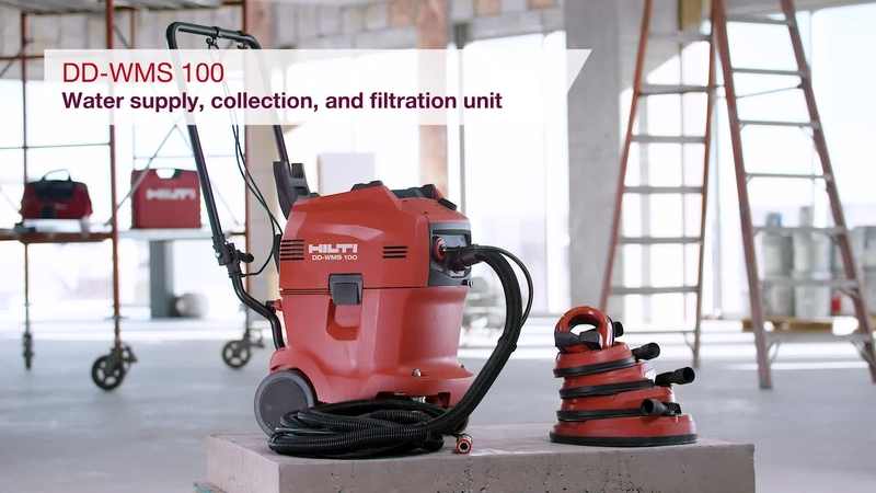 Product video of Hilti's water management system DD-WMS 100