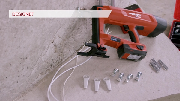 Product video of Hilti's battery actuated fastening tool BX 3-ME