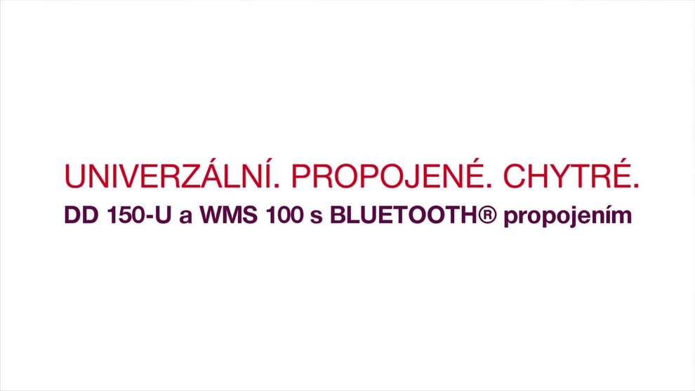 Všestranné. Inteligentní. Připojené. Seznamte se s DD 150-U (03) a WMS 100 BLE. 