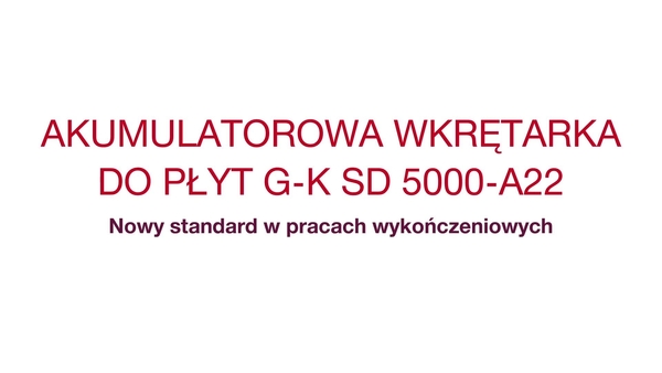 Poznaj nową SD 5000-A22, aby zapewnić wykończenia wnętrz, wysoki komfort pracy i wydajność.