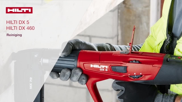 How-to tutorial: we explain you how to clean the inside of the Hilti DX 5 and DX 460 tools. Just a few steps, easy and fast.