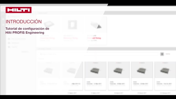 Video tutorial: obtenga información acerca de las características de la herramienta Hilti PROFIS Engineering y acerca de cómo gestionar sus proyectos, archivos de diseño y ajustes de programa. 