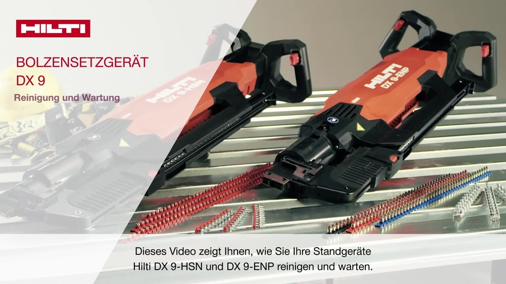 Erfahren Sie mehr über die Reinigung und Pflege der DX 9 Geräte. 