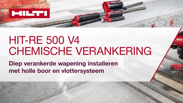 Ontdek hoe u RE500 V4 wapening met diepe inplanting installeert