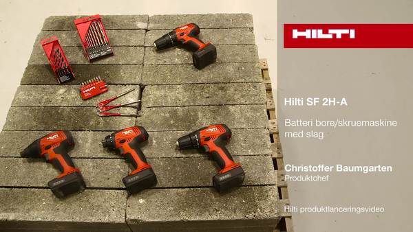 SF 2H-A batteri-bore-/skruemaskine - en Hilti-produktvideo.