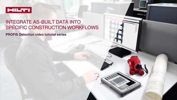 How-to tutorial video which explains how to integrate PROFIS Detection data into your construction workflow and how to import it into other software applications.