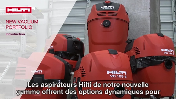Introduction to the new Hilti vacuum portfolio system and the features of each model (VC 125, VC 150, VC 300)
