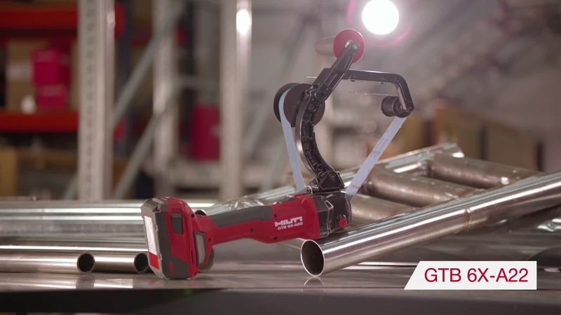 Présentation de la ponceuse de tubes à bande sans fil GTB 6X-A22 de Hilti