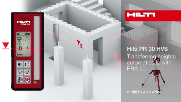 PR30-HVS - Transferring heights automatically with the PRA90.