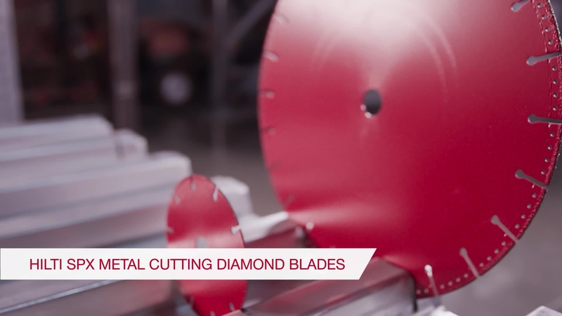 Vidéo produit de la lame diamant pour découpe métallique Hilti SPX.