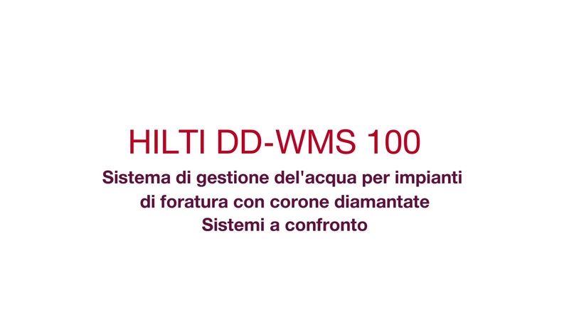 Alimentation en eau constante et un site de travail propre pendant le forageLa nouvelle méthode de forage au diamant avec le Système de Gestion d'Eau DD-WMS 100