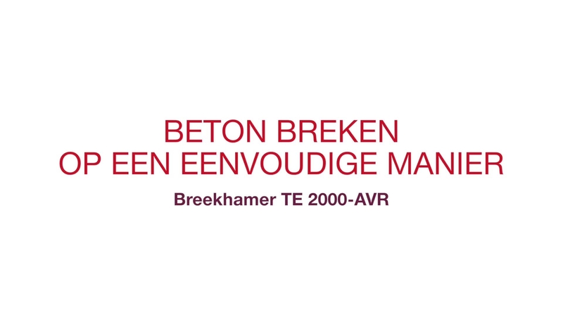 Promotievideo TE 2000-AVR video, waarin de belangrijkste functies van dit gereedschap en klantervaringen worden laten zien.