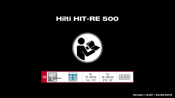 HIT-RE 500 Instructions for use Part 10