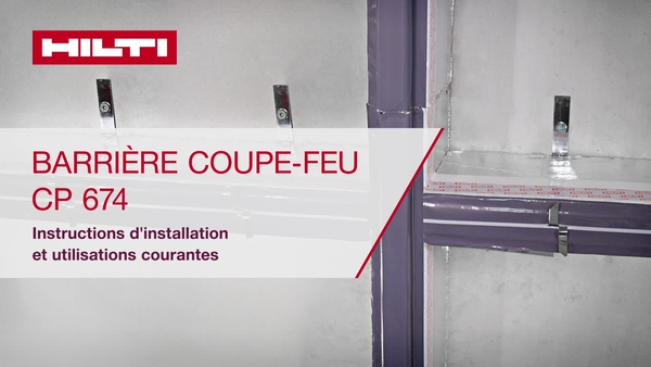 Tutoriel d'installation de la barrière coupe-feu pour cavités CP 674 - Partie 2