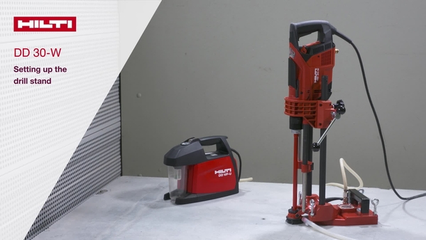 How-to tutorial video: we explain you how to set up the drill stand DD-ST 30 using the vacuum pump DD VP-U