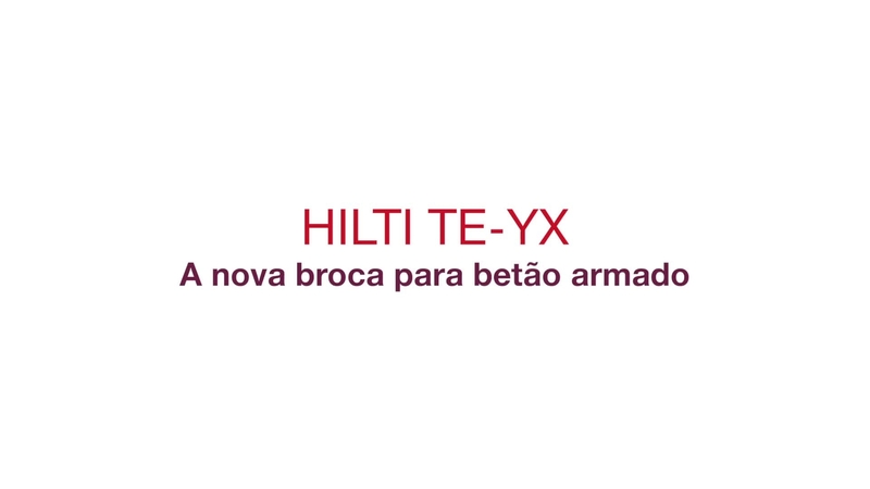 Vídeo promocional para a nova broca TE-YX.