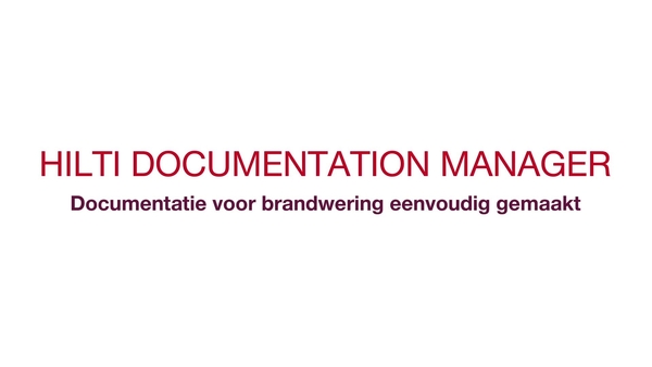 Productvideo met uitleg over de laatste updates en verbeteringen aan de Hilti-beheeroplossing voor brandveiligheidsdocumentatie CFS-DM.
