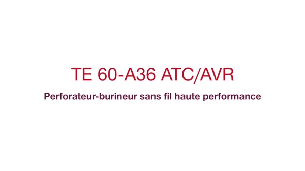 Découvrez le premier perforateur-burineur 36V SDS-MAX au monde et consultez les retours de nos clients