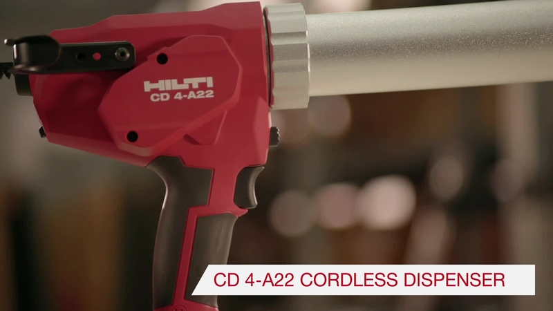 Introducing Hilti's CD 4-A22 cordless dispenser