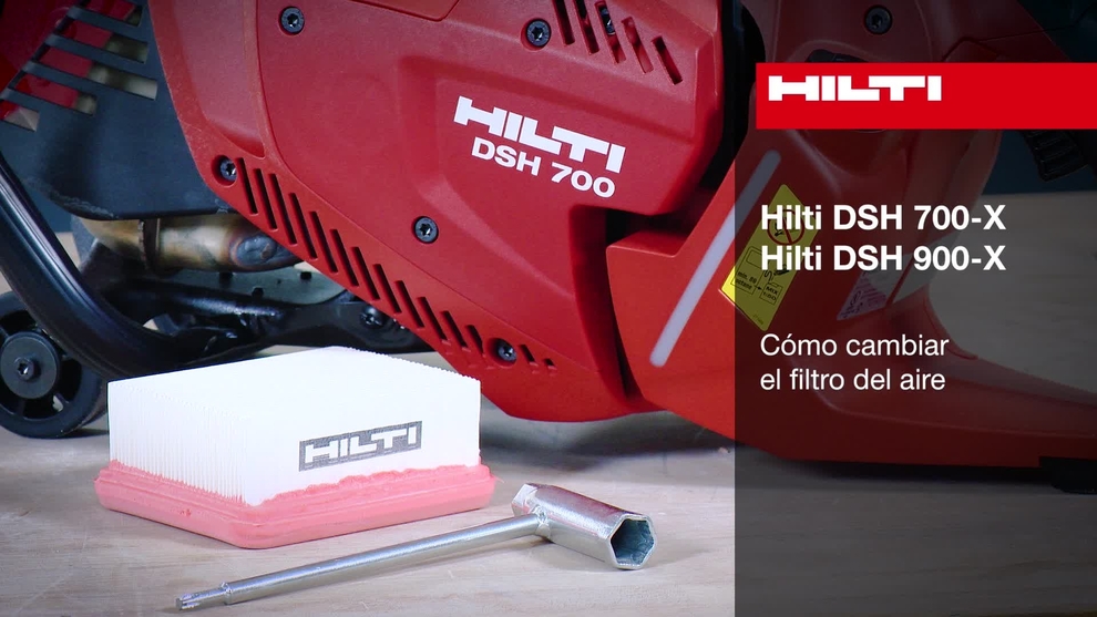 DSH 700-X, DSH 900-X: cambio de filtro de aire.