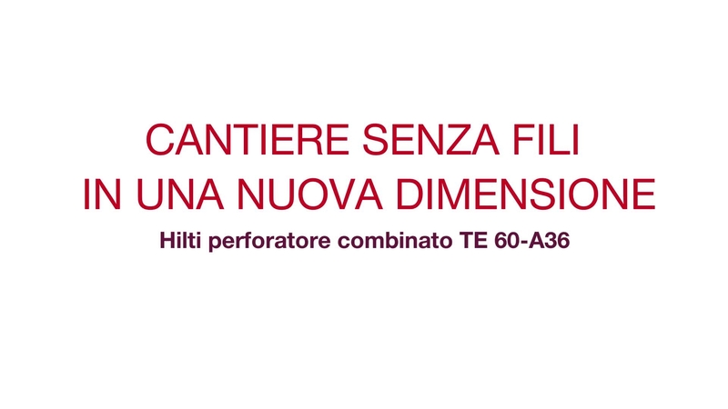 Scopri SDS-MAX da 36V, il perforatore combinato più potente del mondo e ascolta il feedback dei nostri clienti.