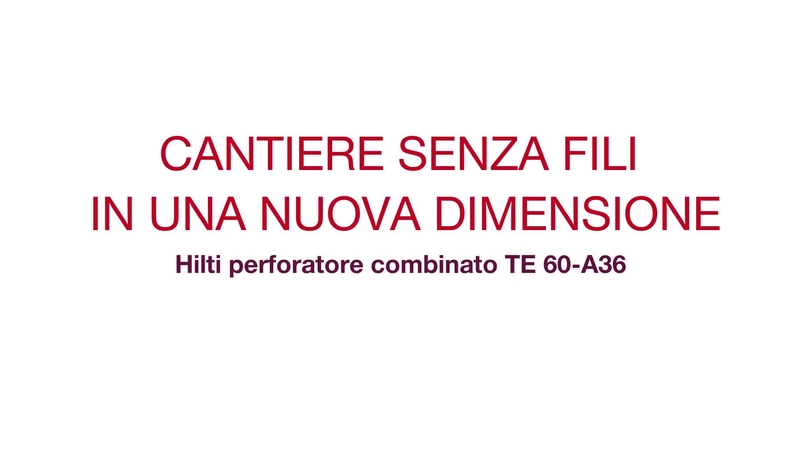 Scopri SDS-MAX da 36V, il perforatore combinato più potente del mondo e ascolta il feedback dei nostri clienti.