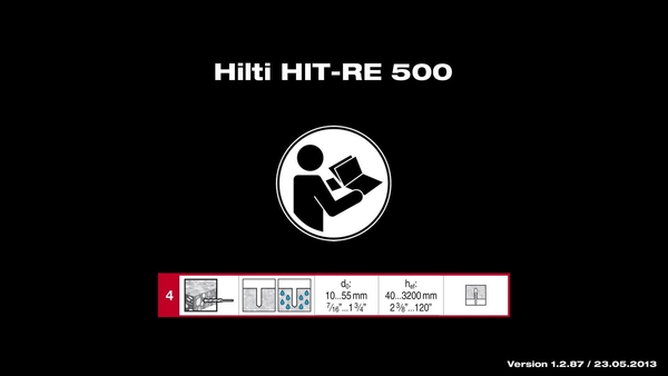 HIT-RE 500 Instructions for use Part 4