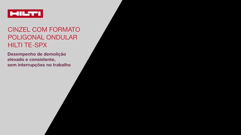 Apresentamos - Novo cinzel Hilti TE-SPX, o cinzel mais produtivo da gama Hilti