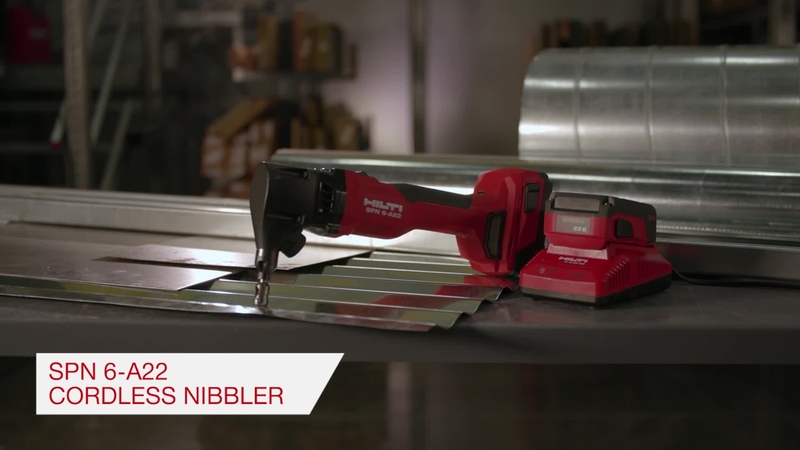 Introducing Hilti's SPN 6-A22 cordless nibbler